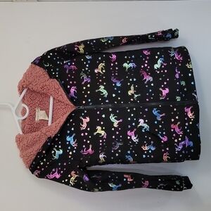Emma & Elsa Girls Unicorn Hooded Jacket Size 16